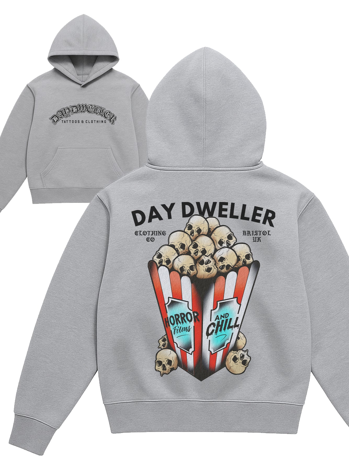 'Horror Films' Grey Hoodie