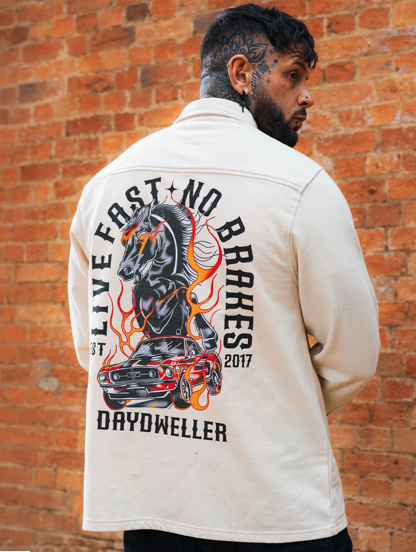 Premium 'Live Fast, No Brakes' Overshirt