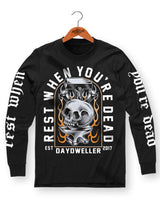 'Rest When You're Dead' Long Sleeve Tee