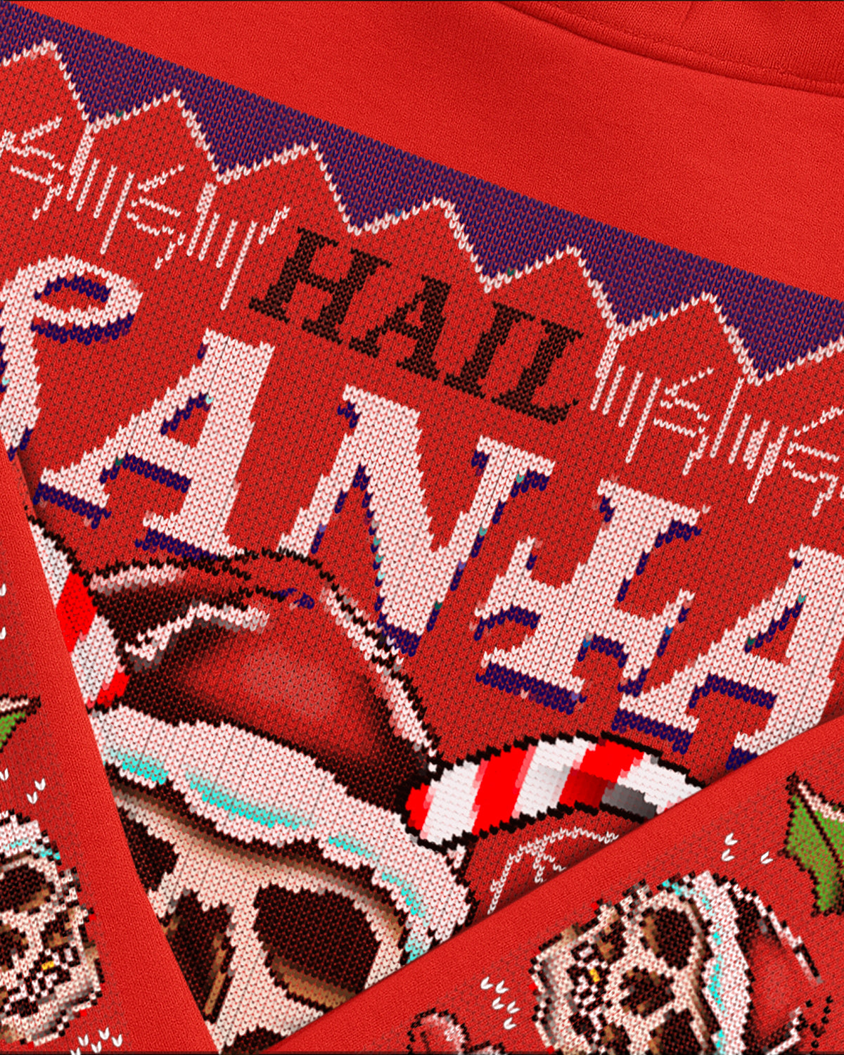 'Hail Santa' Red Christmas Jumper