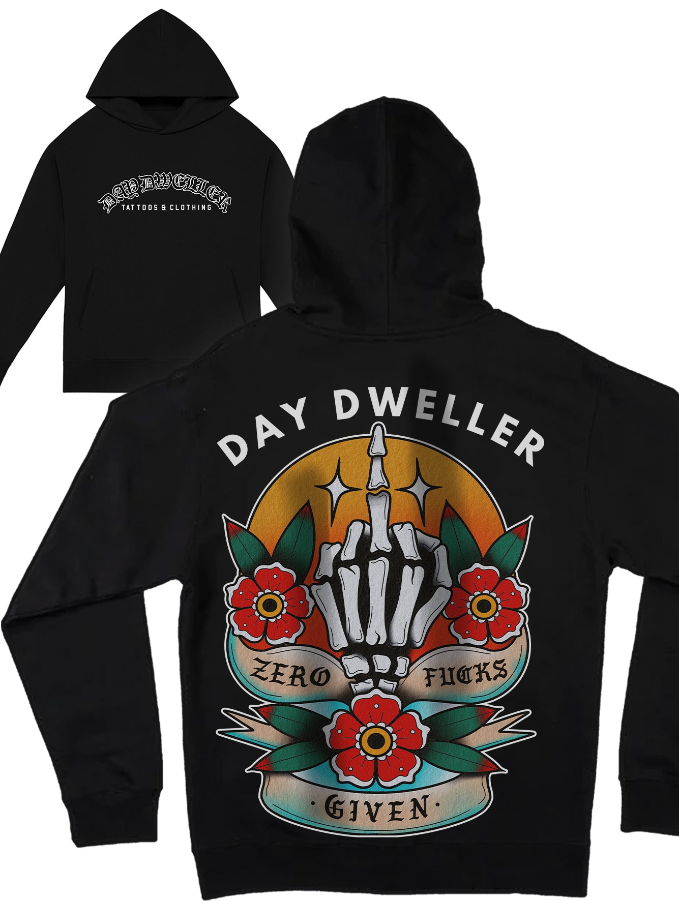 'Zero Fucks Given' Heavyweight Hoodie